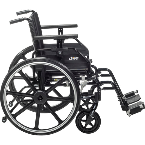 Drive Medical PLA418FBUARAD-SF Viper Plus GT Wheelchair with Universal Armrests, Swing-Away Footrests, 18" Seat